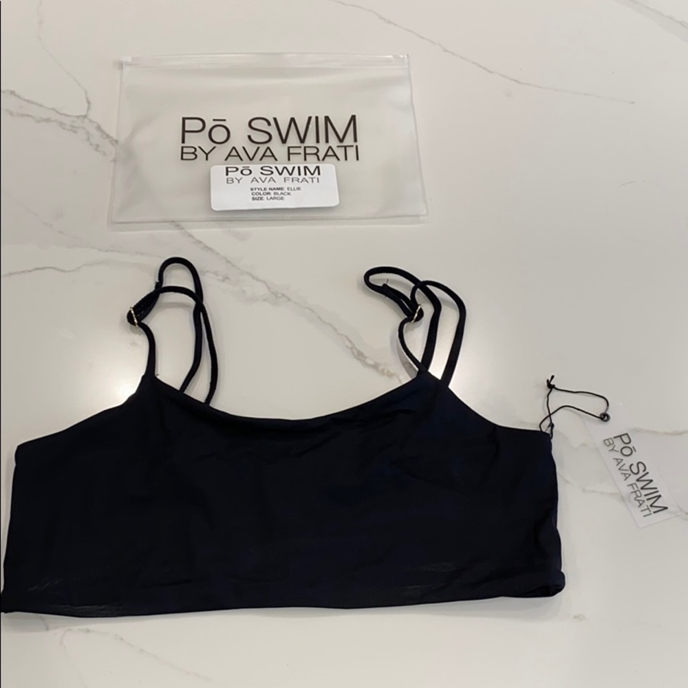 NET PO SWIM black bikini top